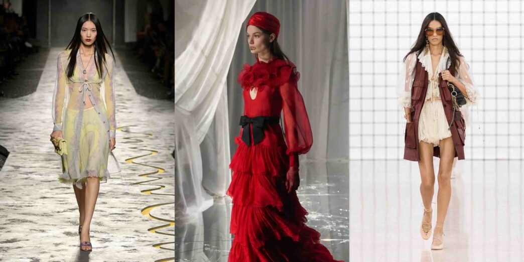 Soldan Sağa: Versace, Valentino, Chloé