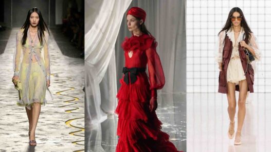 Soldan Sağa: Versace, Valentino, Chloé