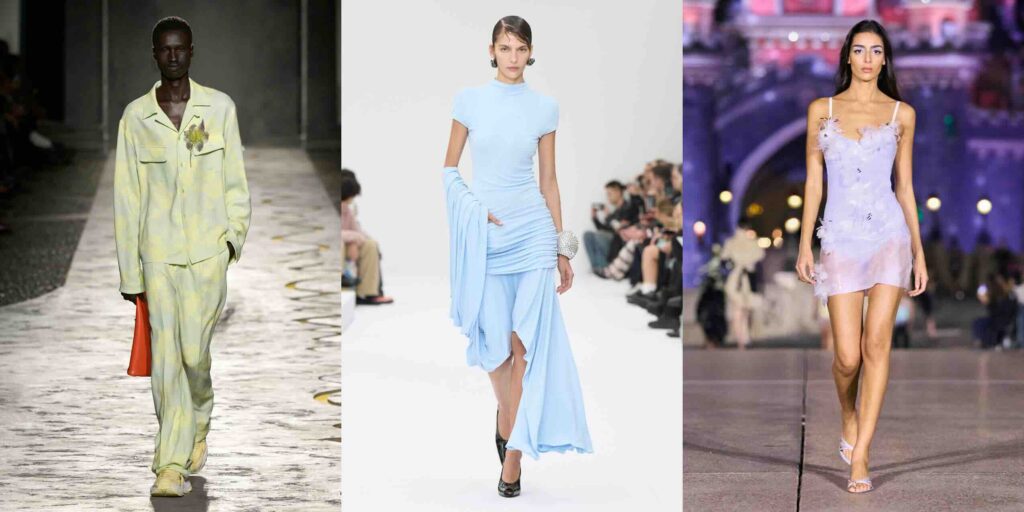 Soldan Sağa: Versace, Acne Studios, Coperni