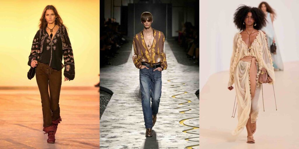 Soldan Sağa: Isabel Marant, Versace, Zimmermann