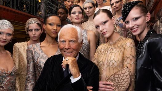 Armani Privé İlkbahar 2025 Defilesinden, Giorgio Armani ve Modeller