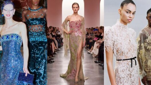 Soldan Sağa: Armani Privé, Elie Saab, Dior Haute Couture İlkbahar 2025