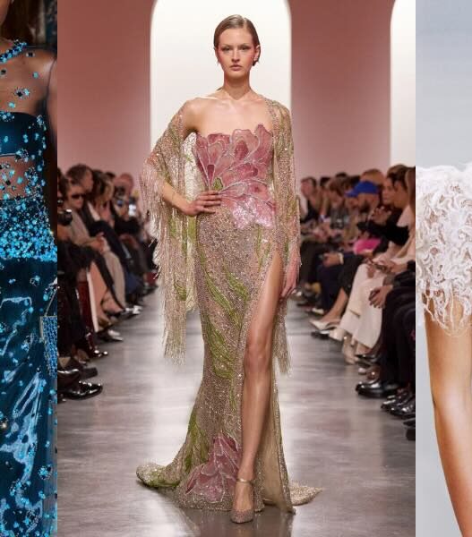 Soldan Sağa: Armani Privé, Elie Saab, Dior Haute Couture İlkbahar 2025