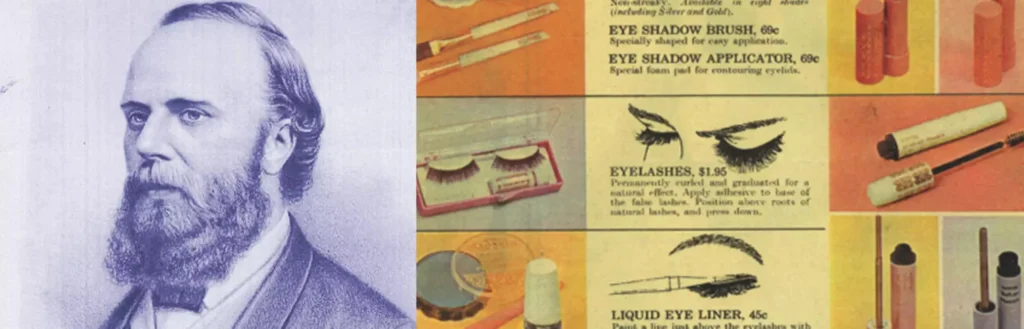 Sırasıyla: Eugène Rimmel ve Rimmel London markasına ait afiş kesiti