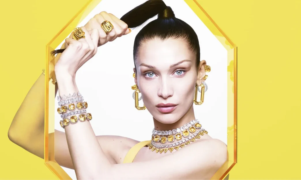Swarovski Kampanya Çekiminden Bella Hadid. (Fotoğraf: Mert and Marcus)