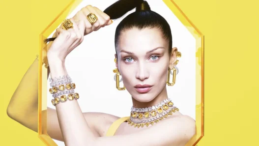 Swarovski Kampanya Çekiminden Bella Hadid. (Fotoğraf: Mert and Marcus)