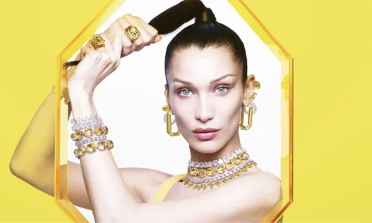 Swarovski Kampanya Çekiminden Bella Hadid. (Fotoğraf: Mert and Marcus)