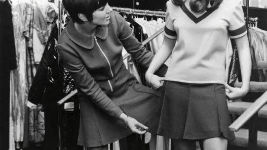 Mary Quant, model ile.